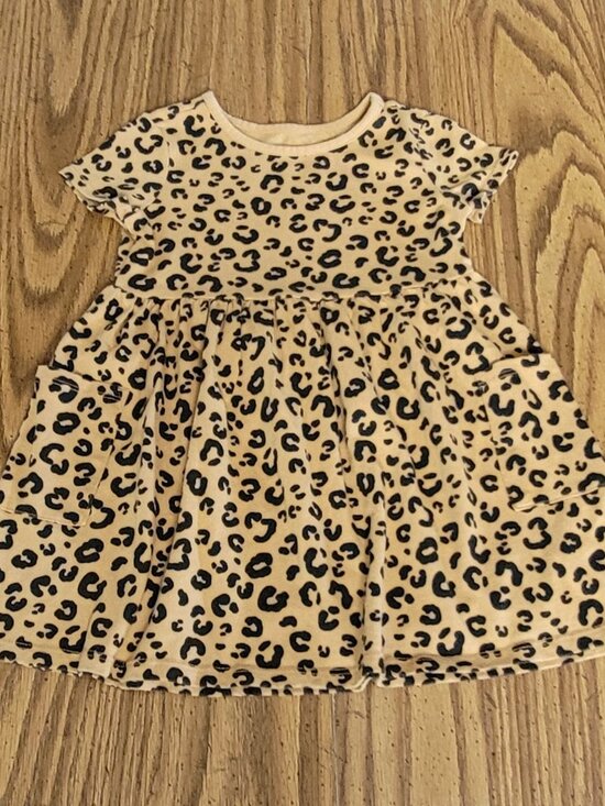 Garanimals Other - Girls 3T Leopard Print Dress Short Sleeve Toddler Casual